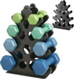 Dumbbell Rack 4-Tier Weight Stand Home Gym Dumbbell Storage Weight Tree Holder (No Dumbbells Rack Only) - Image 2