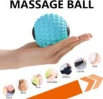 Massage Roller Ball, Deep Tissue Massager for Myofascial Release, Mobility Ball for Exercise and Workout Recovery, Alleviating Neck, Back, Legs, Foot or Muscle Tension - Blue, 8cm / 3.15in - Image 4