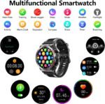 Military Smart Watches for Men(Answer/Make Calls), 1.52" HD Fitness Watch, AI Built-in,Heart Rate Sleep Monitor, AI Face,100+ Sport Modes, Text, IP68 Waterproof Smartwatch for Android iOS - Image 6