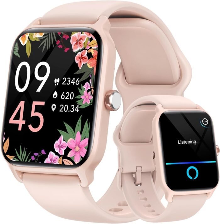 Fitpolo Smart Watch for Women Android & iPhone, Alexa Built-in [1.8" HD Screen] IP68 Waterproof Fitness Watch with Bluetooth Call (Answer/Make), Heart Rate/Sleep/SpO2 Monitor, 105 Sports Trackers - Image 2