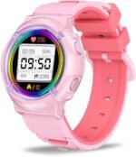 Kids Smart Watch, Waterproof Kids Fitness Tracker Watch with 26 Sports Modes, Pedometer, Heart Rate Monitor, Alarm Clock, Sleep Tracking for Girls Boys Ages 6+ - Image 2