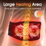 Electric Heating Pad for Back, FSA HSA Eligible, XL Cordless Heated Back Belt Wrap with 3 Heating and 3 Vibration Modes, 5000mAh Battery Operated Lower Back Massager, Heated Pad for Back - Image 5