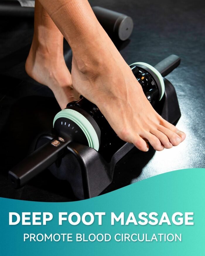 Rolling Percussive Massager, Percussive Therapy, Whole Body Relief, Deep Tissue and Muscle Recovery, Hands-Free Base - Image 6