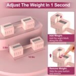 22LBS Adjustable Dumbbells Set, Hand Weights Sets with 5 Levels 3lb, 5lb, 7lb, 9lb, 11lb, Adjustable Weight Dumbbells for Women/Men Home Gym Full Body Workout - Image 5