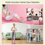 Fabric Resistance Band with Handles, 120lb Full-Body Excercise Band, Non-Slip Elastic Bands for Strength Muscle Training, Stretch Band Workout Equipment for Leg Arm Chest Core Wrist Ankle - Image 5