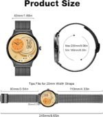 7.9MM Ultra-Thin Smart Watches for Men Women, with Bluetooth Make/Answer Call, 1.43" AMOLED Fitness Tracker, Heart Rate/Blood Pressure/Sleep Monitor, 100+ Sports Modes Smartwatch for Android iPhone - Image 10