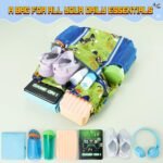 WAWSAM Kids Gym Drawstring Backpack String Bag, Game Sports Gym Bag for Kids Boys Waterproof Swimming Beach String Cinch Backpack with Two Water Bottle Pocket - Image 5