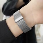 Smart Watch for Women with Make/Answer Call, 1.2" Adjustable Fitness Watch with Heart Rate Sleep Monitor Female Cycle and 100+ Sports Modes (W02-Silver) - Image 3