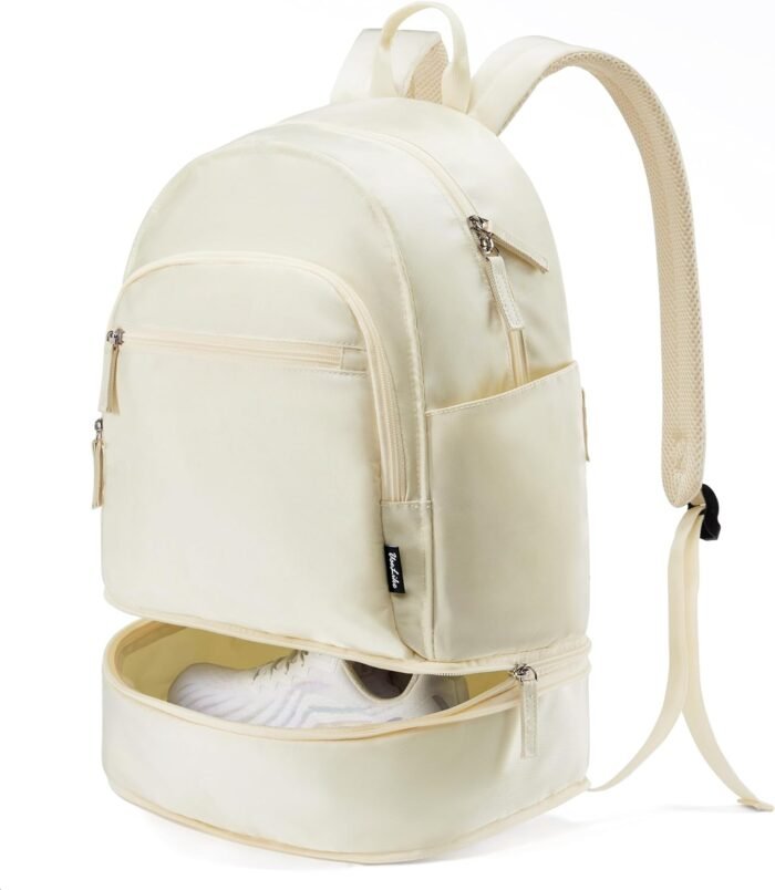 Gym Backpack for Women Small Gym bag with Expandable Shoe Compartment Waterproof Travel Backpack 26L - Image 2