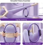 Pilates Circle Essentials Kit for Women, Yoga Sets for Women Pilatesat Home, Magic Pilates Circles Fitness Trainer for Focusing On Toning Inner, Pilates Ring Magic with Double Padded Handles - Image 7