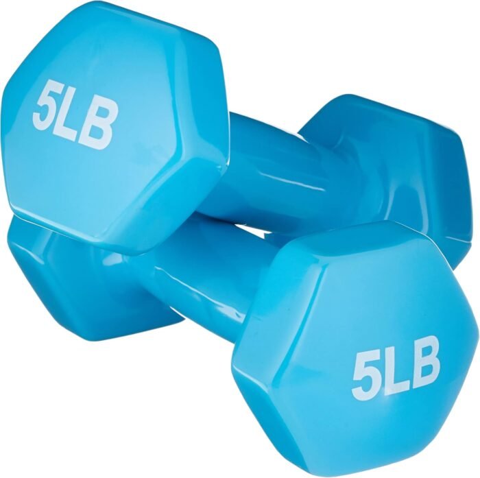 Amazon Basics Vinyl Coated Dumbbell Hand Weights - Image 2