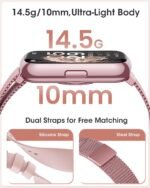 Health & Fitness Tracker, Smart Watches for Women with 24/7 Heart Rate,Sleep Tracker, 20+ Sport Modes Fitness Watches for Women, Smart Watch for Phones, IP68 Step Tracker, Pedometer Watch, Gift - Image 3