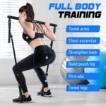 Pilates Bar Kit with Resistance Bands for Working Out, 210lbs Heavy Resistance Bands with Handles, Pilates Equipment with Resistance Band Bar for Men Women, Home Gym Full Body Workout Equipment - Image 7