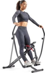 Sunny Health & Fitness Smart Compact Full Motion Rowing Machine, Full-Body Workout, Low-Impact, Extra-Long Rail, 350 LB Weight Capacity and Optional Free SunnyFit® App Enhanced Connectivity - Image 2