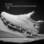 Chopben Men's Running Shoes Blade Non Slip Fashion Sneakers Breathable Mesh Soft Sole Casual Athletic Walking Shoes - Image 4