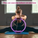 Syhood Pilates Ring 11. 81 Inch Pilates Circle Yoga Ring Magic Lightweight Flexible Workout Equipment for Fitness Physical Therapy Resistance Exercise Arms Legs - Image 5