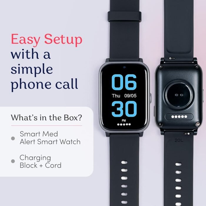 Cellular Medical Alert Smart Watch with Emergency Button for Elderly, 24/7 Monitoring, Fall Detection for Seniors, Water-Resistant Watch with 2-Way Communication, GPS Tracking, Heart Rate Monitor - Image 9