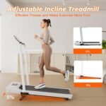Walking Pad Treadmill for Home with Incline 300LBs Weight Capacity Folding Treadmill with Handle Bar 3.0HP Low Noise Treadmills for Home Small Office Remote Control & Smart APP - Image 6