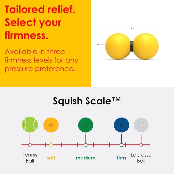 Rodo 2-in-1 Soft Peanut & Lacrosse Ball Roller | Deep Tissue Massage Tool for Fascia, Plantar Fasciitis, HIPS & Back | Mobility & Recovery Roller | Compact, Travel-Friendly, Pilates, Therapy Ready - Image 6