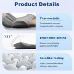 3 in 1 Electric Lumbar Support Pillow with Adjustable Height for Bed and Chair, Triple Fusion Back Massager, Back Massager with Heat,Back Support Pillow for Lower Back Pain Relief, Unisex - Image 7