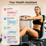 2025 SOUYIE Smart Watch for Men and Women with SOS Emergency Alert, 1.85" AMOLED Fitness Tracker with 100+ Sports Modes, Heart Rate, SpO2, Sleep Monitor, IP68 Waterproof, Compatible Android and iPhone - Image 3