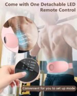 Back Massager with Heat-Heating Pad for Back Pain Relief,Lower Back Massager Abdominal Belly Massagers with 6 Massage,16 Intensity&3 Heated,Cordless Personal Travel Wrap Belt Gifts for Men and Women - Image 7