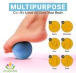 Physical Massage Therapy Ball Set - Ideal for Yoga, Deep Tissue Massage, Trigger Point Therapy and Myofascial Release Physical Therapy Equipment - Image 4