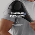 Homedics Handheld Back Massager, Dual Heated Nodes, Neck, and Body Percussion Massager with Interchangeable Nodes to Release Back, Neck, Shoulder Leg and Foot Tension - Image 3