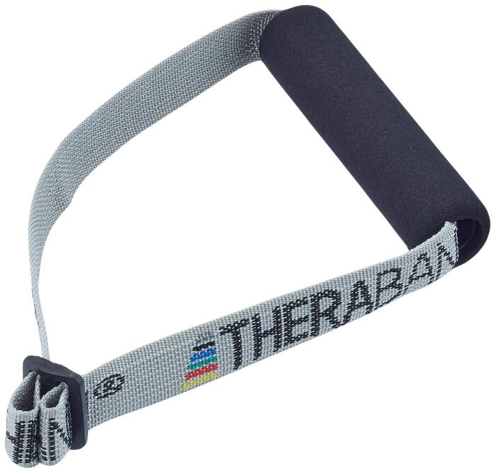 THERABAND Resistance Band Handles, Soft Handles Pair, Accessories for Elastic Resistance Bands & Tubes, Exercise Equipment for Home Gym, Overhead Strength Training, & Stretching, Use with Door Anchor - Image 3