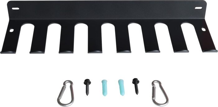 Gym Storage Rack Resistance Band Rack Wall Mount Barbell Rack Heavy Duty Home Gym Storage Rack for Gym Equipment, Exercise Bands, Lifting Belts and Jump Ropes, Gym Accessories - Image 7