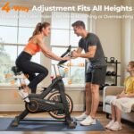 YOSUDA PRO Magnetic Exercise Bike 350 lbs Weight Capacity - Indoor Cycling Bike Stationary with Comfortable Seat Cushion, Silent Belt Drive - Image 5