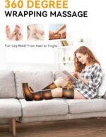 Leg Massager with Heat and Compression, Foot Calf & Thigh Massage for Circulation and Pain Relief, Leg Compression Massager with Handheld Controller 3 Intensities 6 Modes - FSA HSA Eligible - Image 4