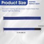 2Pack Blood Flow Restriction Band BFR Bundle Booty Bands Adjustable Exercise Glutes Occlusion Strap Best Fabric Resistance Bands for Women Men Glutes Hip Building Exercising Butt Squat Thigh Fitness - Image 3