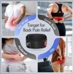 Comfytemp Cordless Portable Heating Pad for Back Pain Relief, Lower Back Massager with Heat Wireless, FSA HSA Eligible Rechargeable Heating Pad APP Control, 9 Heat 5 Vibration, Birthday Gifts for Mom - Image 7