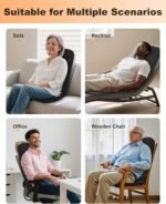 Snailax Back Massager with Heat, Massage Seat Cushion with 10 Motors, Massage Chair Pad for Home Office Use, 5 Modes & 3 Intensity Levels, 2 Heat Settings with 30-60-90 Mins Timer, Gifts for Him Her - Image 7