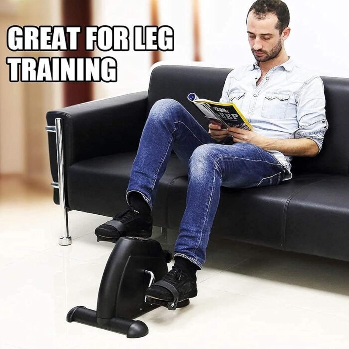 Mini Exercise Bike, AGM Under Desk Bike Pedal Exerciser Foot Cycle Arm & Leg Pedal Exerciser with LCD Screen Displays - Image 9