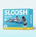 SLOOSH 2-Person Inflatable River Tube - Heavy Duty River Run Tubes Pool Lake Floats for Adults, Large Floating Raft Lounge Above Water Floaties with 2 Cup Holders & Removable Cooler - Image 9
