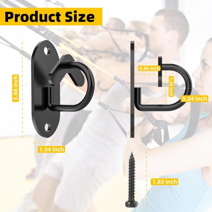 Resistance Band Wall Anchors System, Wall Mount Workout Anchors for Exercise Bands - Image 3