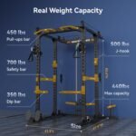 Sportsroyals Power Cage,1600lbs Multi-Function Power Rack with Adjustable Cable Crossover System and More Training Attachment, Weight Cage for Home Gym - Image 5