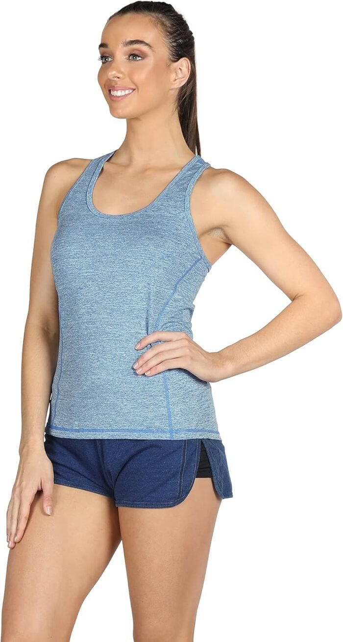 icyzone Women's Racerback Workout Athletic Running Tank Tops (Pack of 3) - Image 7