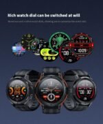Gravity C25 1.43" AMOLED Smartwatch with Always-On Display, Bluetooth Call, AI Voice, 100+ Sports Modes, Heart Rate & Sleep Monitor, 1 ATM Waterproof, Fitness Tracker for iOS & Android (Gray) - Image 9