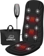 Snailax Back Massager with Heat, Massage Seat Cushion with 10 Motors, Massage Chair Pad for Home Office Use, 5 Modes & 3 Intensity Levels, 2 Heat Settings with 30-60-90 Mins Timer, Gifts for Him Her - Image 2