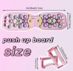 Push Up Board for Women, 28 in 1 Push up Board Pink Workout Equipment Multi-Functional Pushup Stands System Fitness Floor Chest Muscle Exercise - Image 3