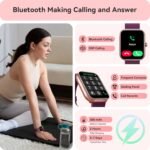 Smart Watch for Women Men, Smartwatch for iPhone & Android Bluetooth (Answer/Call) Built-in Alexa, 1.91" HD Fitness Tracker with 105+ Sport Modes, IP68 Waterproof, Sleep/Heart Rate/SpO2/Stress Monitor - Image 3