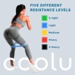 Mini Resistance Loop Bands – Set of 5 Stretching Training Bands for Home Workout, Fitness, Gym, Physical Therapy, Exercise, Yoga, Pilates for Women and Men – with Special Carry Bag - Image 6
