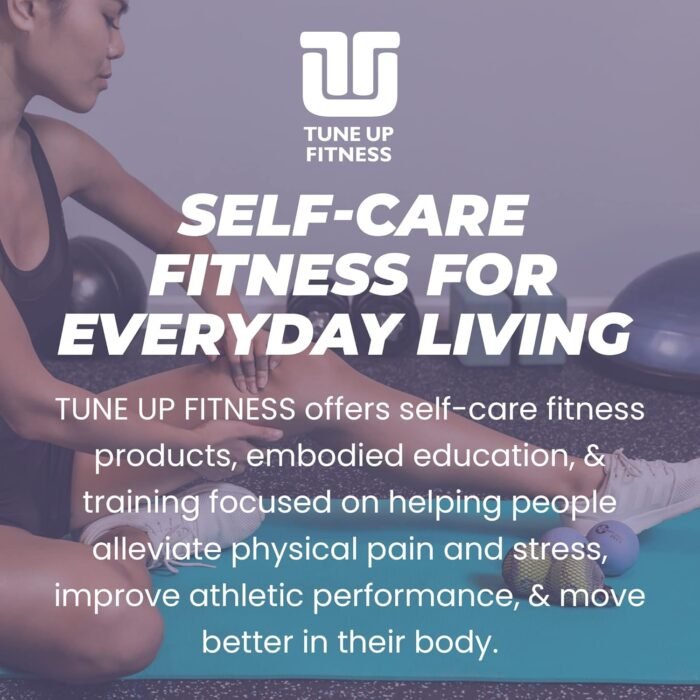 YOGA TUNE UP® Therapy Balls in Tote by Tune Up Fitness - Massage Balls for Trigger Point, Pressure Point & Myofascial Release - Use as Single or Peanut Ball for Pain Relief & Relaxation (Aqua Blue) - Image 7