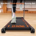 Foldable Treadmill with Handles Treadmills for Home Small Spaces 3HP Folding Treadmills Walking Pad Treadmill with Handle Bar Quiet Walking Machine, 300LBS Capacity, Portable Small Home Gym (Black) - Image 4