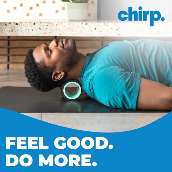 Chirp Wheel Foam Roller - Targeted Back & Neck Pain Relief, Muscle Massage, Trigger Point Therapy, High-Density Foam Tool for Physical Therapy, Stretching & Exercise, 500lbs Capacity, 4 Inch Mint - Image 7
