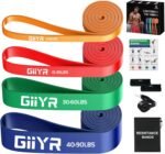 Resistance Bands Set for Men & Women - 4 Levels Exercise Band with Door Anchor, Pull Up Bands for Strength Training, Stretching, Powerlifting, Home Workouts - Image 2