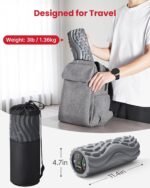 FITINDEX Vibrating Foam Roller for Back Pain, 5-Speed Muscle Massage, FSA HSA Eligible, Exercise, Muscles Deep Tissue, Physical Therapy, Pilates, Yoga, Neck, Leg, Rechargeable, Travel Portable Gray - Image 4